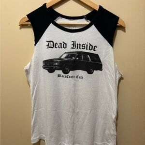 Black Craft Cult white & black tank top
